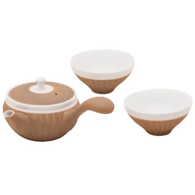 Japanese-Style Brown Tea Set