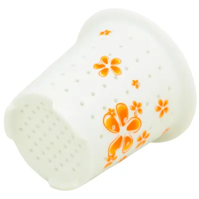 Skleněná luhovací konvice s porcelánovým sítkem