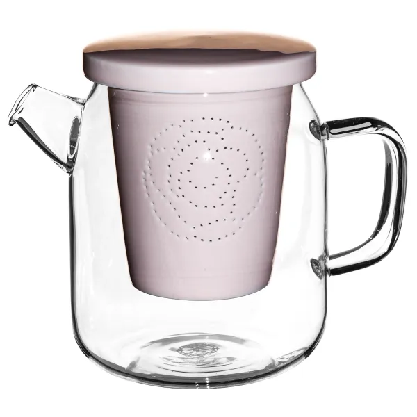 Produkt Skleněná luhovací konvice s porcelánovým sítkem Obrázek