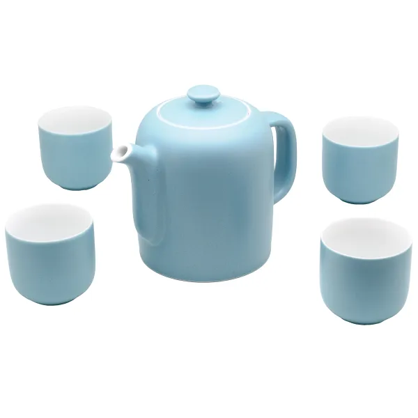 Produkt Porcelánová souprava modré velké konvice a šálků Obrázek