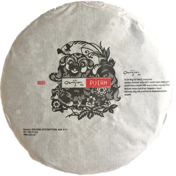 Produkt Jing Mai 2017 shu Orijin Bing Cha 180g Obrázek